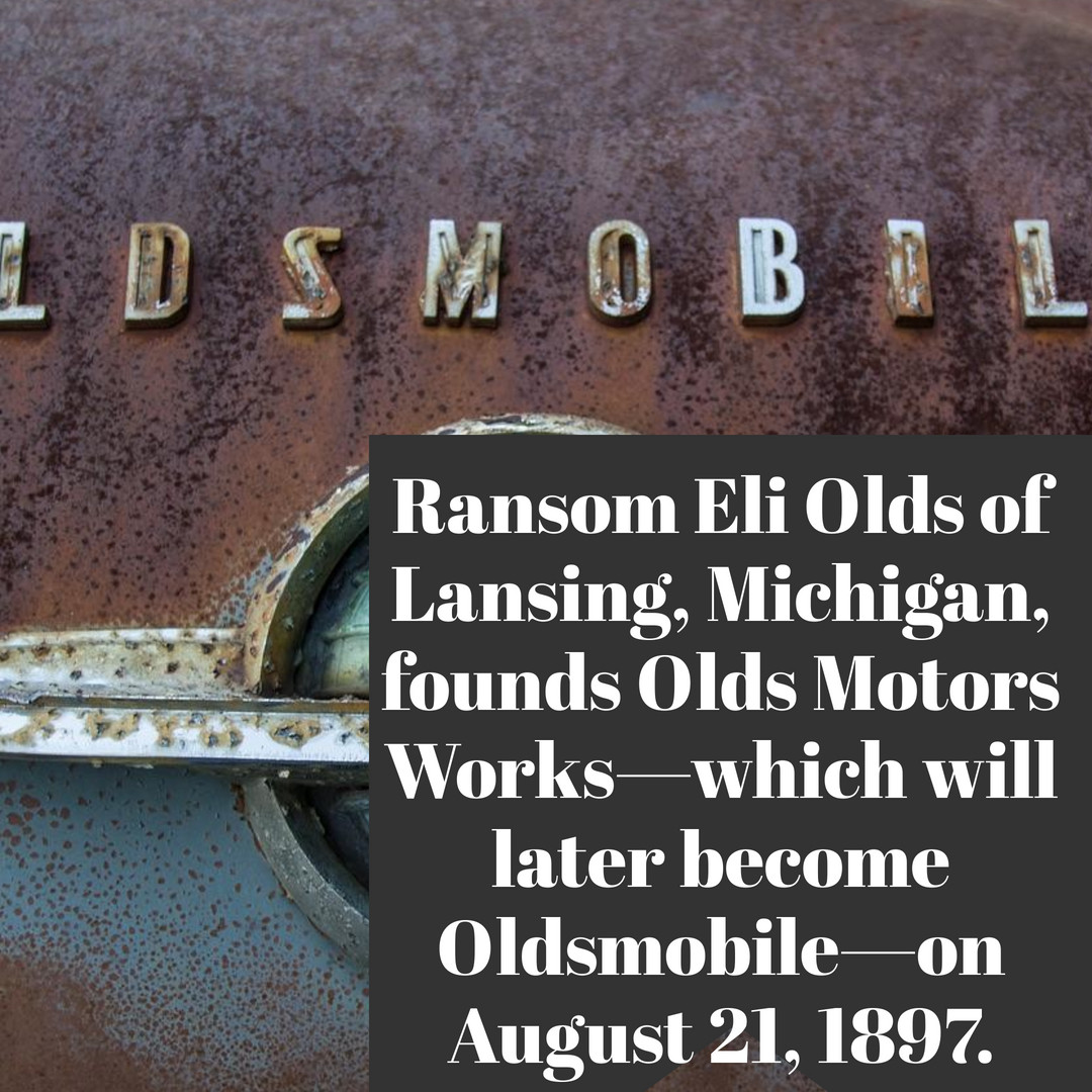 CON2R_Live's tweet photo. Olds Motor Works founded - https://t.co/A7YJsnWnOq https://t.co/5STCsJ8FDJ