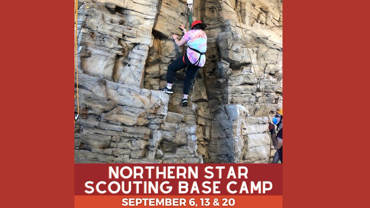 Explore new frontiers and climb to new heights throughout September (6, 13 &amp; 20) in our Northern Star Scouting Base Camp. 

Base camp offers endless opportunities for adventure that are adaptable to our members' needs: campscui.active.com/orgs/HighlandF…

📸: HFC member Anya
