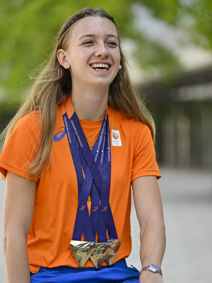 Atletiekunie's tweet photo. Femke BΜΆoΜΆlΜΆΒ ππΌπΉπ±
π₯π₯π₯
πΈ @BSRAgencyNL
#EKAtletiek #Munich2022 #TeamNl https://t.co/Xed4kFVCxu