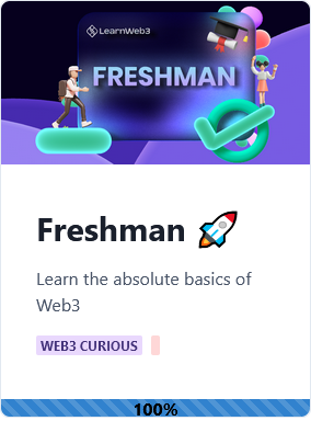 IdleWog's tweet image. One step done ! #LearnWeb3DAO #web3 @LearnWeb3DAO 😊
