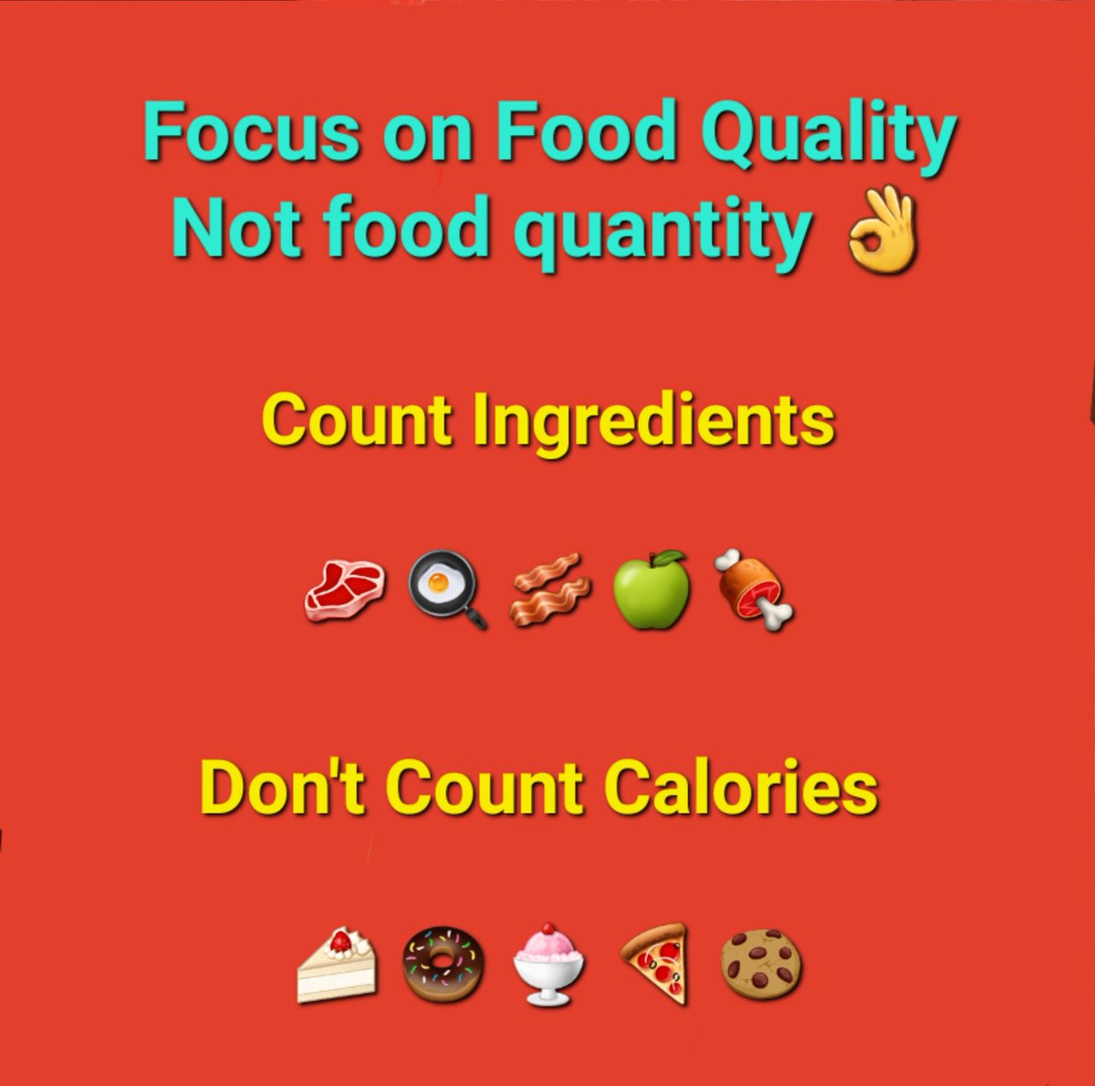 HumanNutriLife's tweet photo. Counting calories is a fools errand to long term health.
Focus on quality of food & the lack of ingredients.
You will see a difference to your health in as little as 2 weeks πͺπΌ
#justeatrealfood #smarterchoices #nutrition #dontcountcalories #foodquality #removeprocessedfood https://t.co/yqXuc9mZey