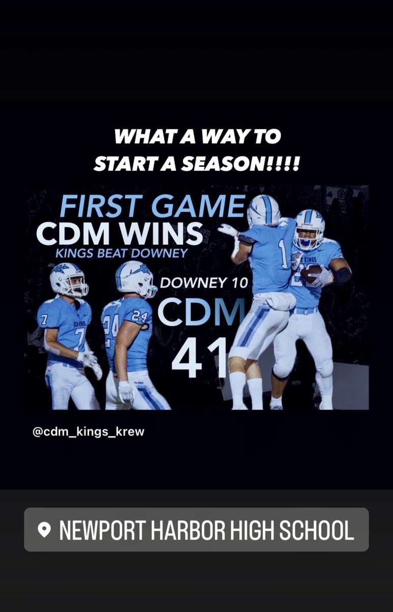 PRIDE in the best way to start the new football season! Congratulations on the win, SeaKings! 💙🔱🏈