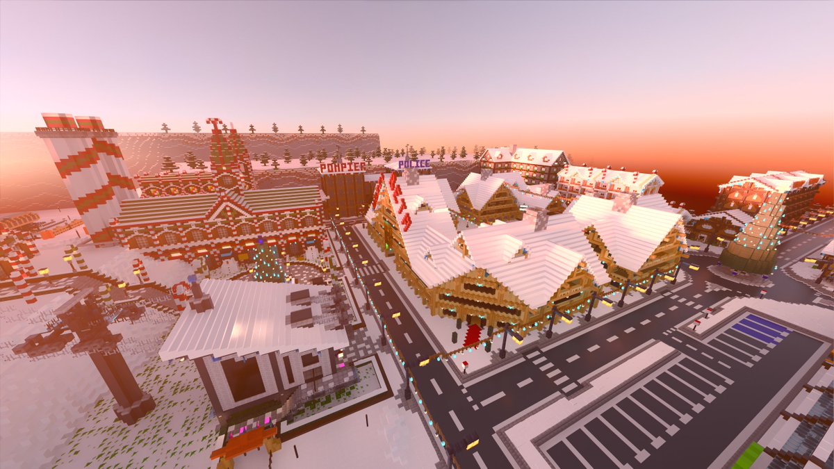 TeamAlphadia's tweet photo. En haut des plus hautes montagnes, voici la ville la plus haute d'Alphadia : la station de sports d'hivers de Snow-Hills. Elle se situe également au pied de la plus haute montagne du serveur : le Mont Block.

#Minecraft 
#MinecraftBuilds
#MinecraftServer 
#Alphadia https://t.co/ymITUjBpMf