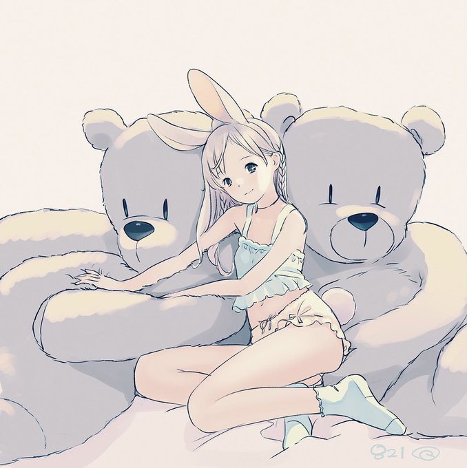 部屋着でくつろぐバニー  🐻‍❄️🐰🐻‍❄️ 