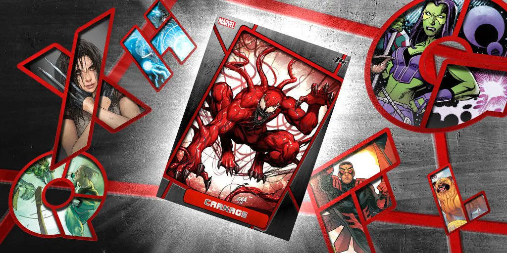 Award Topps Marvel Collect Card Trader We Are Color Wave Venom Set of 9 