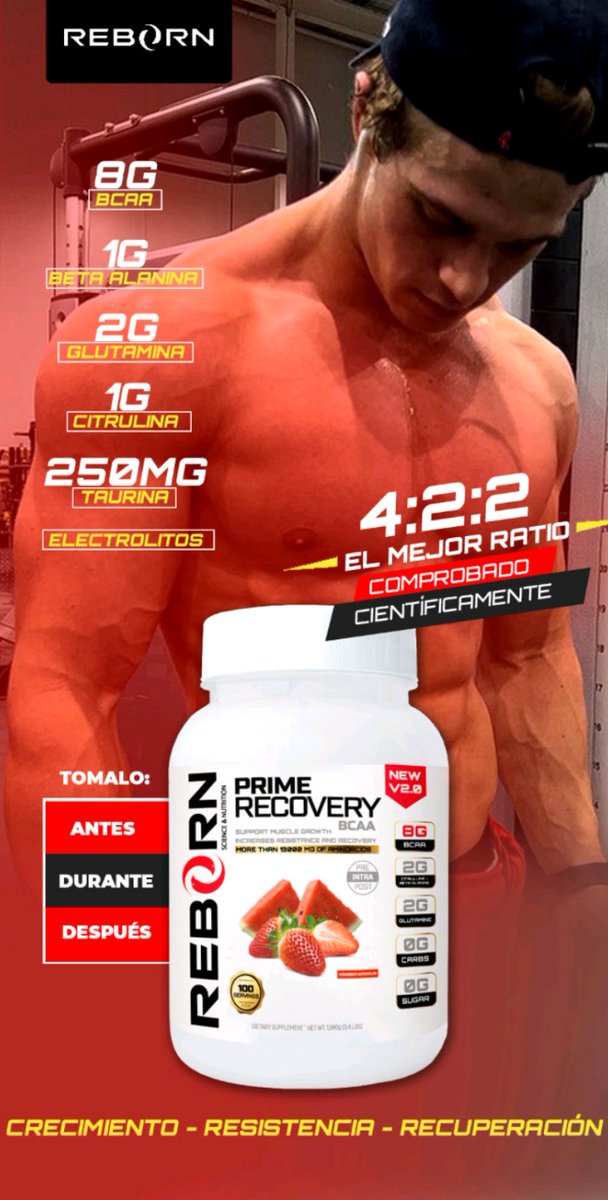 MuscleFitHenrry's tweet photo. Recovery Bcaa🏆
Presentación  100 Servicios ( 3.4 lbs ) 🏆
Cada servicio 🧪 te brinda:  
*Fuerza, resistencia y recuperación
*Mejor absorción de proteínas.
*Tonificación y definición muscular.
*8gr Bcaa + 2gr Glutamina
*2gr Citrulina y Betalanina
*30mg Niacina.
*1g electrolitos https://t.co/JpEz1nz97a