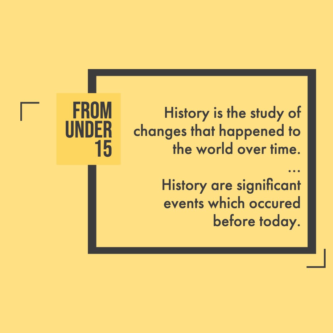 ImpartialHstory's tweet photo. We asked people from all ages across the world to describe HISTORY in one sentence.
Swipe 👈 to find out there answers!
What is your answer?
Comment down below to let us know!
#history #impartialhistory #worldhistory #historyfacts #historynerd #historymatters #ThisDayinHistory https://t.co/xXvNzvf6vj