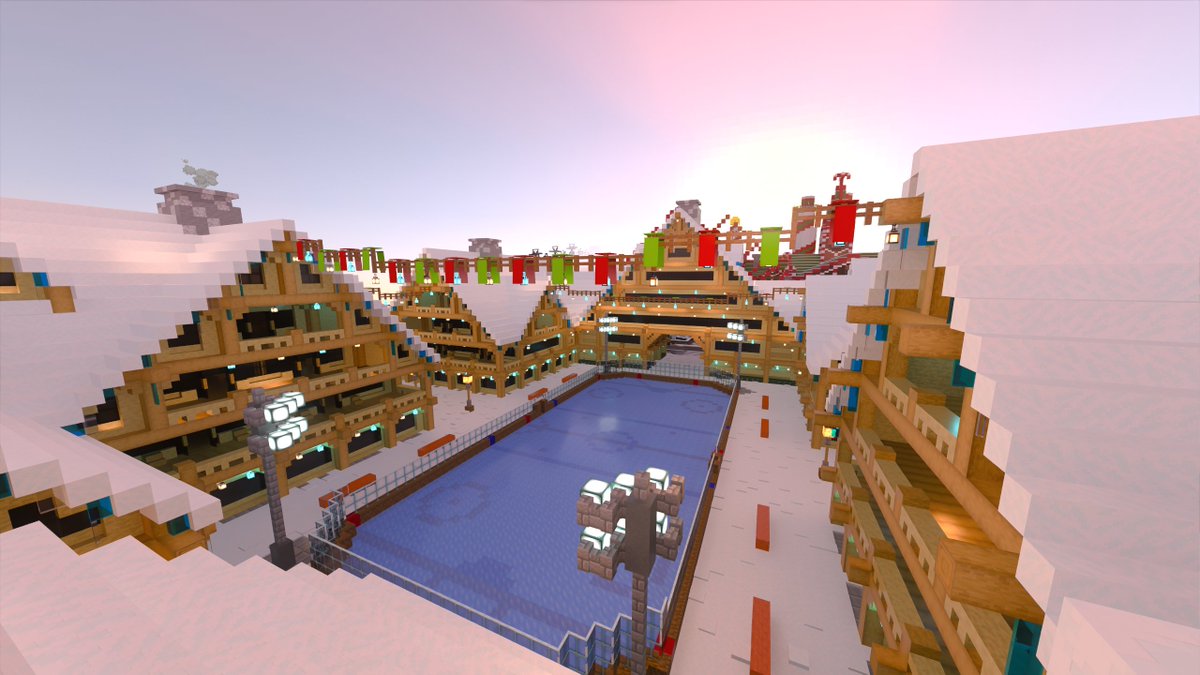 TeamAlphadia's tweet photo. L'Hôtel Beta est le complexe hôtelier le plus aisé de Snow-Hills. Situé en plein centre de la station, l'établissement propose divers services exclusifs  comme une patinoire en son centre.

#Minecraft 
#MinecraftBuilds
#MinecraftServer 
#Alphadia https://t.co/BPyYNdY2uv