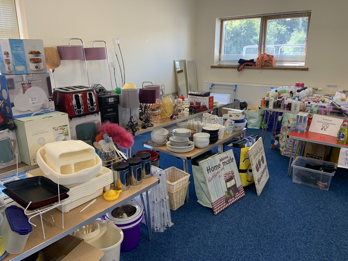 BroughtyBaptist's tweet photo. A great afternoon at our Coffee &amp; Chat.We welcomed the Ukrainians staying in hotels in Dundee.Everything you see in the photographs was donated freely by people living in Broughty Ferry,Dundee and beyond! We could not do this without your support, thank you so much ❤️ https://t.co/QFdCkWgsXY