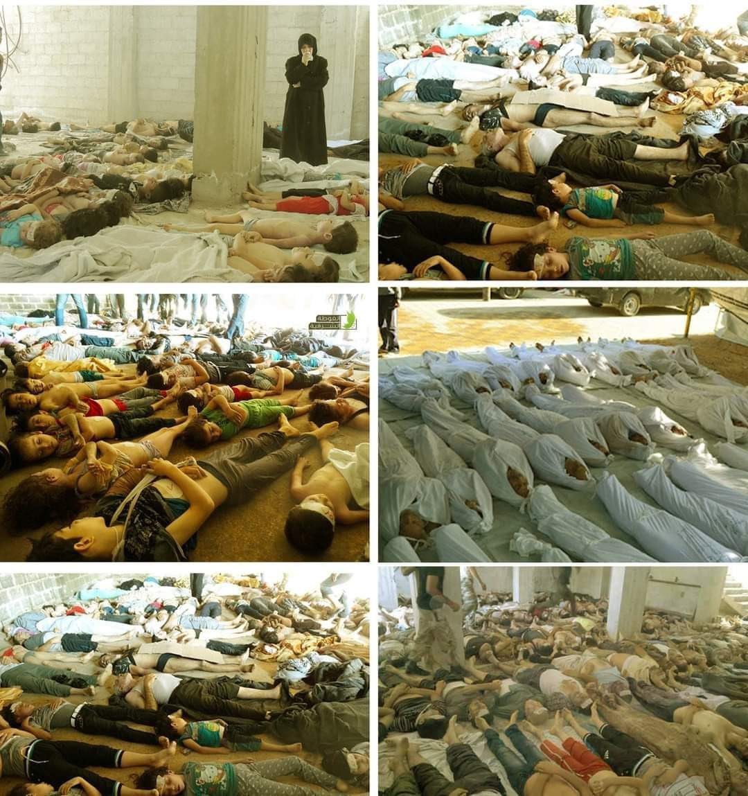AbdussamedDgl1's tweet photo. The biggest massacre known in recent history took place exactly 9 years ago when Bashar Assad and his murderer regime dropped chemical bombs on the #Syrian people in #Ghuta. https://t.co/aRhwNabA7r