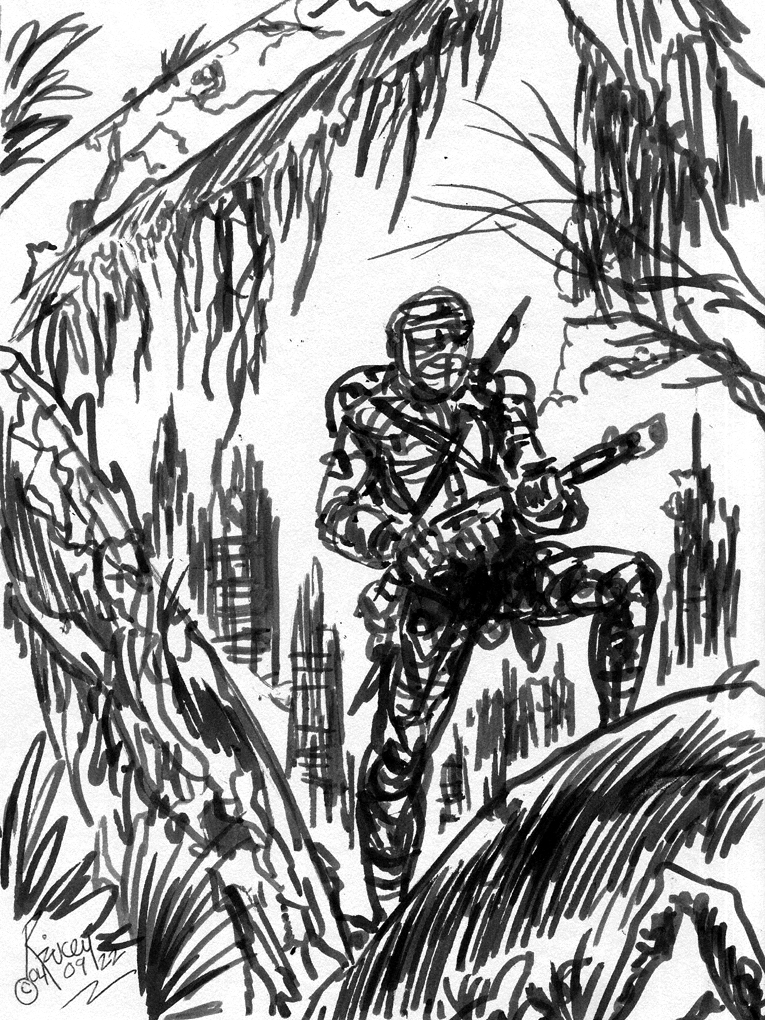 Thedocbot's tweet photo. #ScifiSunday in a #SketchSunday sort of #SketchbookSunday sort of way! Can you dig the #hashtagmadness !!! #sketchbook #drawing #conceptart #inksketching #sciencefiction #drawrick https://t.co/uwmBXgBsX7