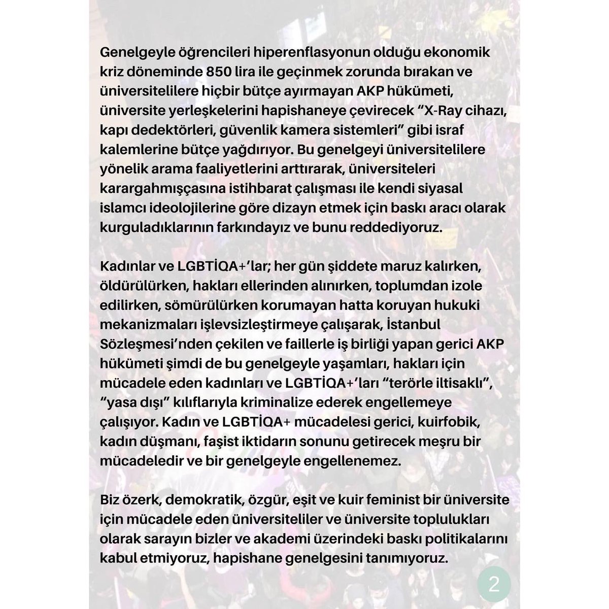 Kuir_adu's tweet photo. Üniversitelerde Güvenlil ve Barınma Tedbirleri’ne Yönelik üniversite toplulukları olarak ortak metnimiz https://t.co/opYzXpKlvC