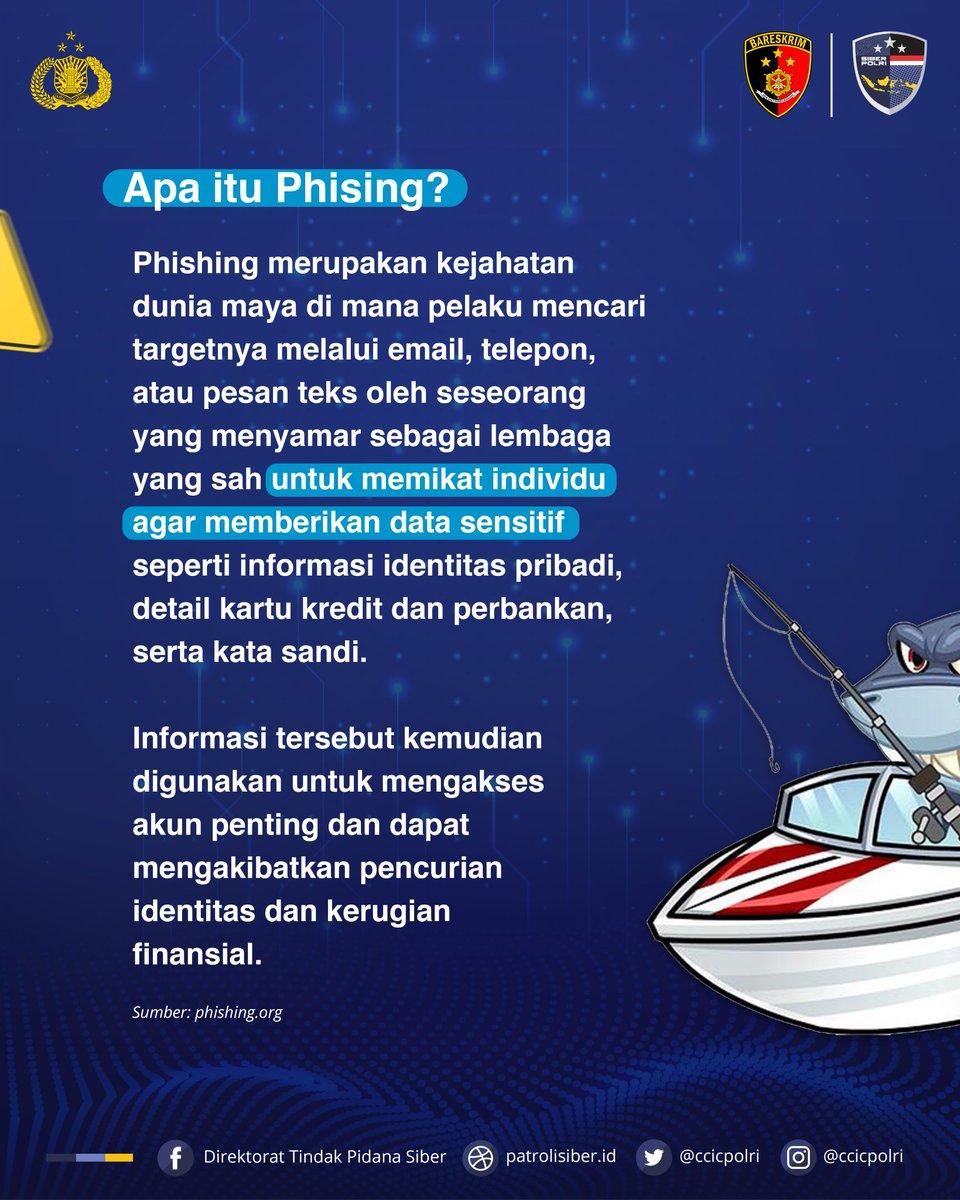 Direktorat Tindak Pidana Siber Bareskrim Polri tweet media