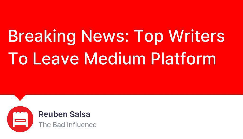 TheBadInfluenc7's tweet image. And the majority of people dont give a fuck.

Read more  lttr.ai/09OM

#MediumTopWriters #WritingPlatform #thebadinfluence