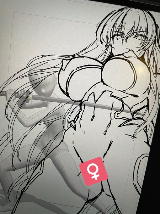 Skeb作業やっとります。ローアングル難しい… 