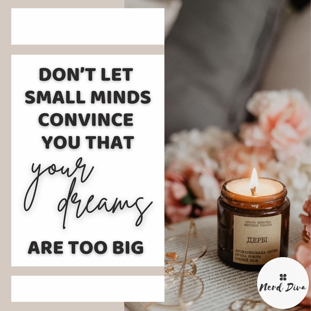 TheNerdDiva's tweet photo. This week, I hope you have the courage to pursue even your craziest dream! #dreamer #doer #liveyourbestlife https://t.co/igeLABDNnS