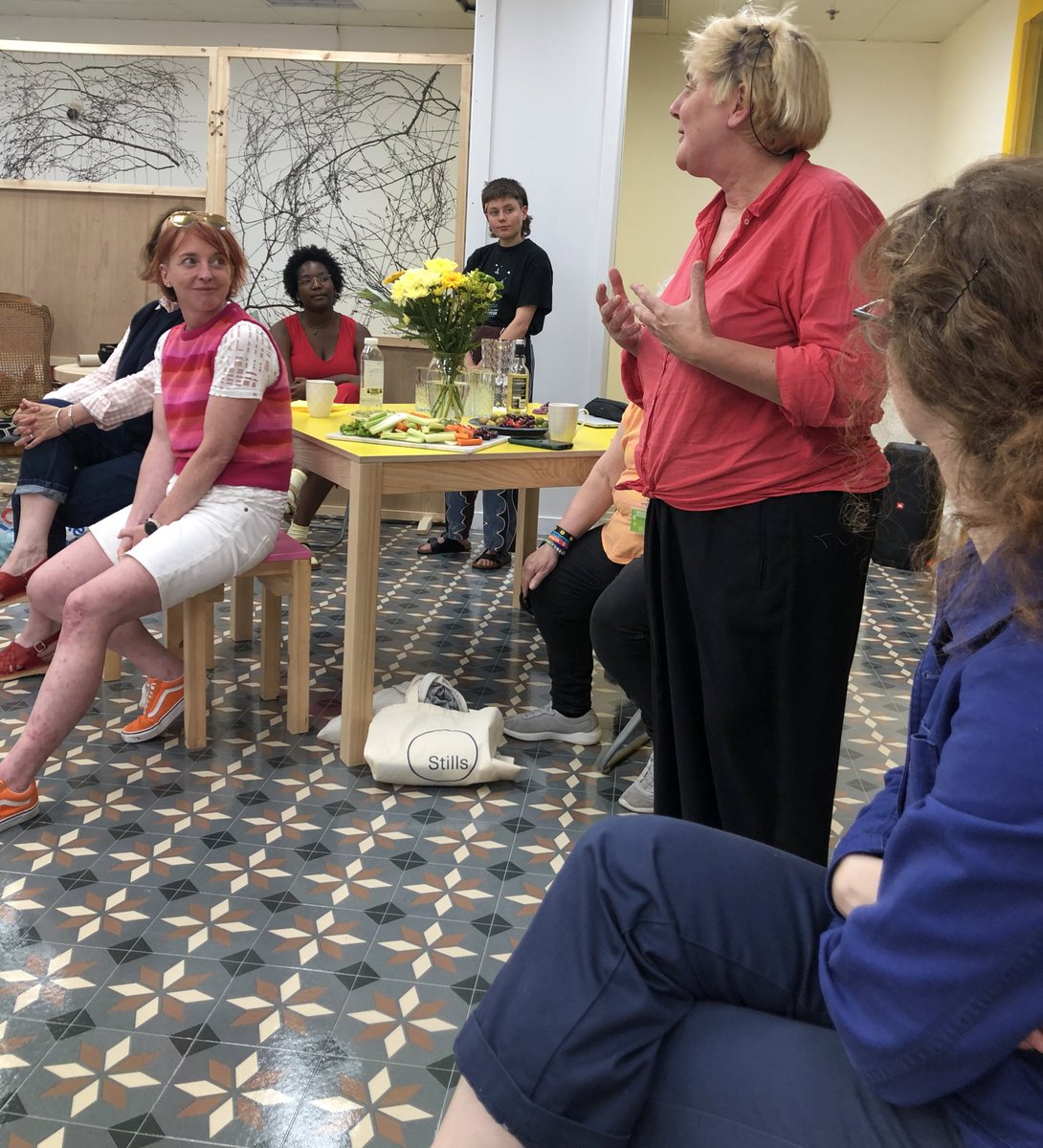 JanPatience's tweet photo. .@Sunday_Post today, my last review from @edartfest focuses on the Community Wellbeing Collective in Westside Plaza Shopping Centre, Wester Hailes. This is Dutch artist Jeanne Van Heeswijk pictured at the Collective’s hub in a former off-licence. https://t.co/tEv3lXWcae https://t.co/ArFnKdMQNx