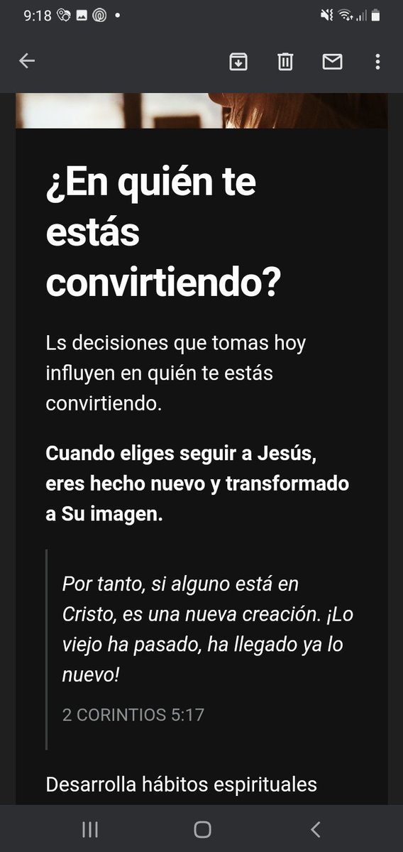 En quién te estás convirtiendo?