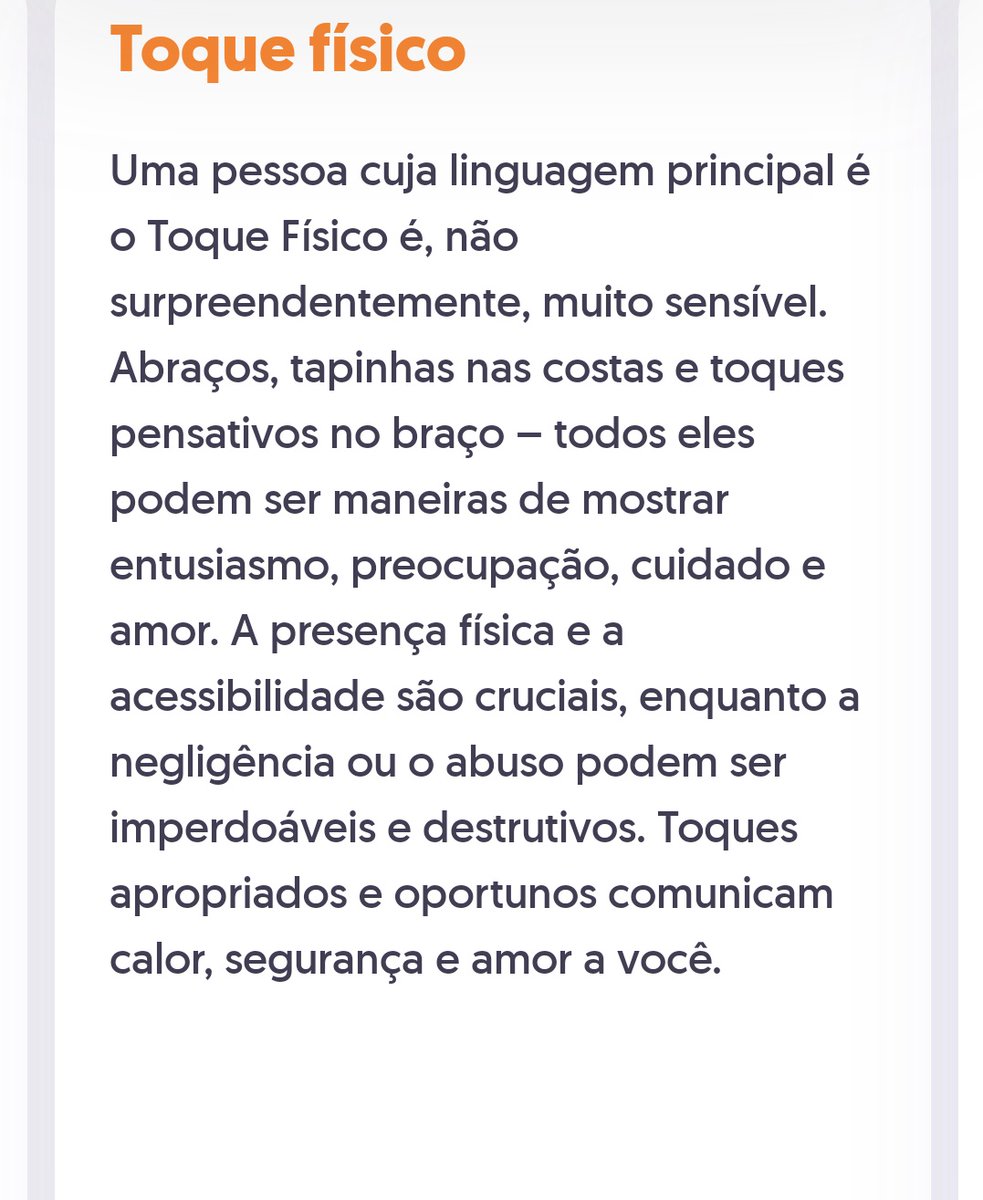 solzinhotriste_'s tweet photo. Percebi que para mim o mais importante são os três, palavras de afirmação para mim é tudo. 
Amo toque físico de pessoas específicas, abraços e beijos eu amo. Amo passar tempo com pessoas importantes e especiais para mim, me sinto amada só de estar com elas https://t.co/iyxq6XgbFG