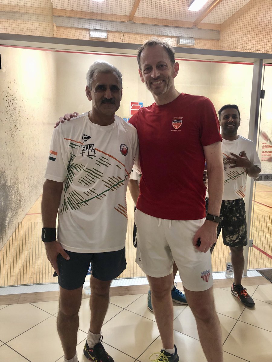 JamesANGreen's tweet photo. And the result: India 3, USA 0. Boo hoo. Off to the consolation round. #SquashMasters #Poland https://t.co/8fY6KXdKaO