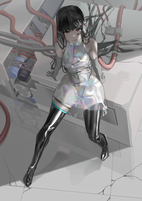 2年前作ったオリキャラをきちんと一枚絵として描いてみた。ひとまず満足かな。 
