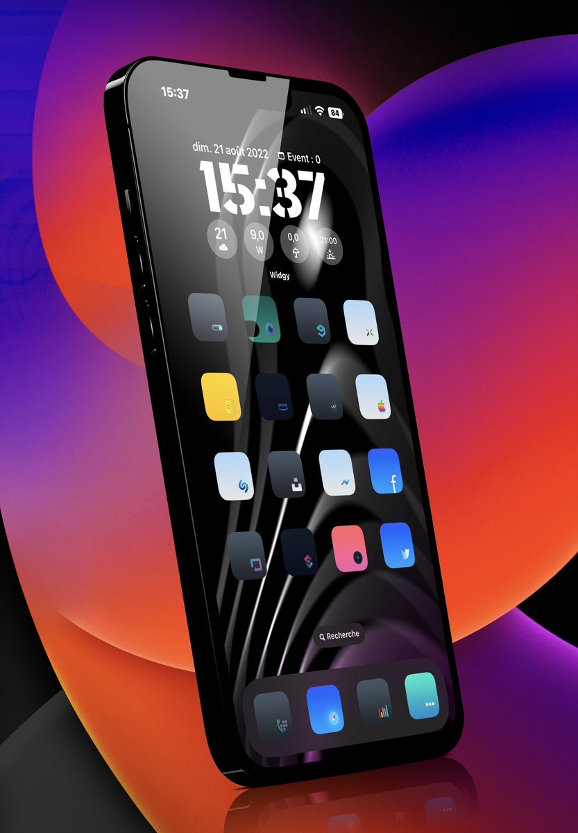TeboulDavid1's tweet photo. Chilling, playing with #Widgy and #iOS16Beta6 🌴🌴🌴
.
.
🔘 #Widgy me
🍊 Icons @Enter_Apps
.
.
#ios15homescreen
@screenshot_pro
#ios15icons
#shortcuts
#Wallpaper … soon
#iOS16Beta6
#iPhone13ProMax https://t.co/OCDwKMyjWb