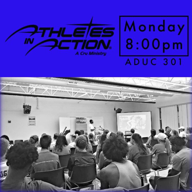 Looking forward to getting together with other athletes on Monday! If you want to learn about what AIA is about, grow in your faith, or just explore the intersection of faith and sports, come spend an hour with us. Make some new friends and enjoy being family!