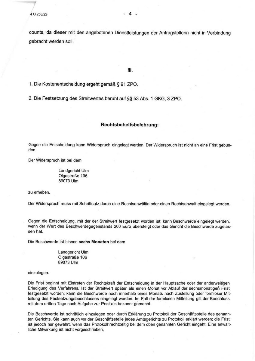 recht_help's tweet photo. #LGUlm: Werden #Fakeprofile trotz Meldung nicht gelöscht, kann die Plattformbetreiberin -hier @MetaGermany- durch #einstweiligeVerfügung zur Löschung verpflichtet werden 👀👉https://t.co/0OHusC0Szv  | Wieso wieder so kompliziert? 😤@instagram | #recht_help #recht #jura https://t.co/kRgM1188Bm