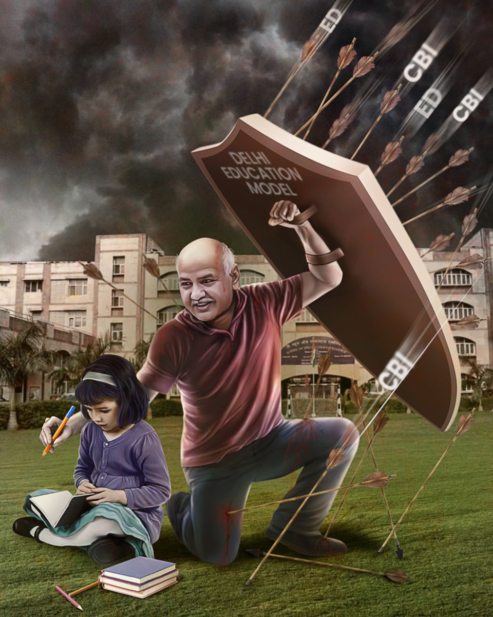 AamAadmiParty's tweet image. देश के हर बच्चे को अच्छी शिक्षा देने से हमें नहीं रोक पाओगे मोदी जी।