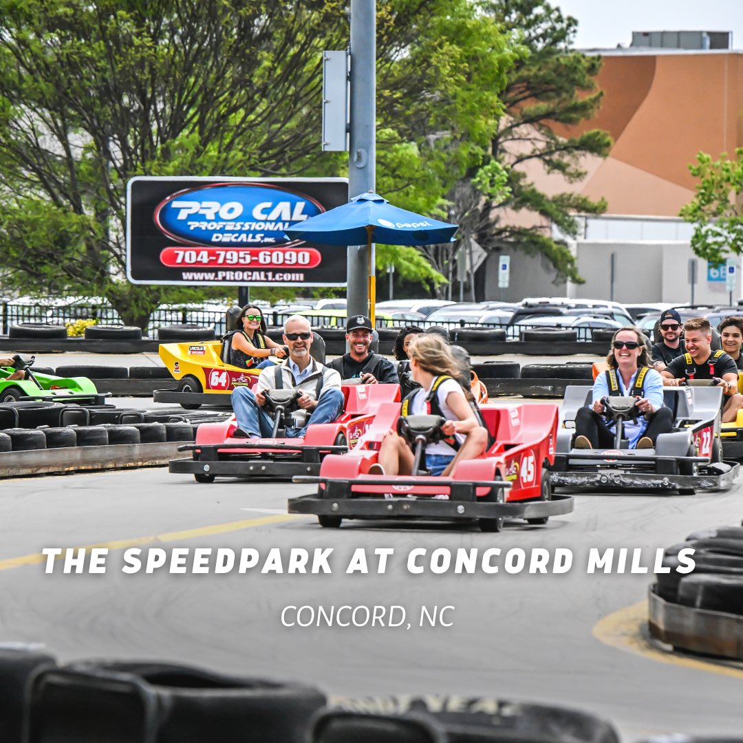 ExploreCabarrus's tweet photo. Whether you're hosting a birthday party or looking for family fun, @TheSpeedpark at Concord Mills has something that everyone can enjoy! 

#explorecabarrus #cabarruscountync #thespeedparkatconcordmills #gokarting #gokartingfun #minigolf #minigolfnc #concordnc #concordmills https://t.co/T1wfy2Rs2C