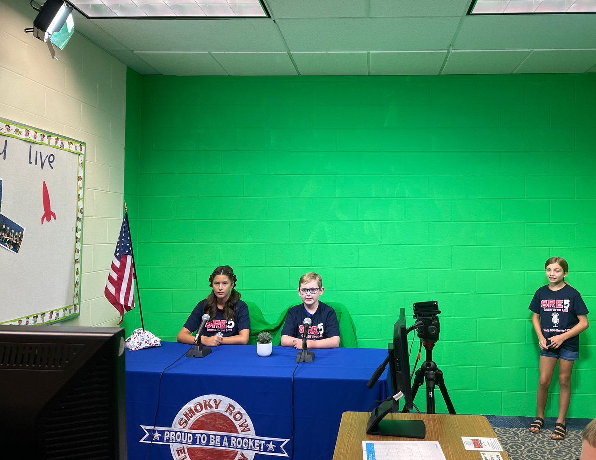 Loving our new green room! Spectacular start to the new year! We are SRE5.... coming to you LIVE! 🎥 🥰
<a href="/SmokyRow1/">Smoky Row Elementary</a> <a href="/SREPTO/">SRE PTO</a> <a href="/myccs/">Carmel Clay Schools</a>
