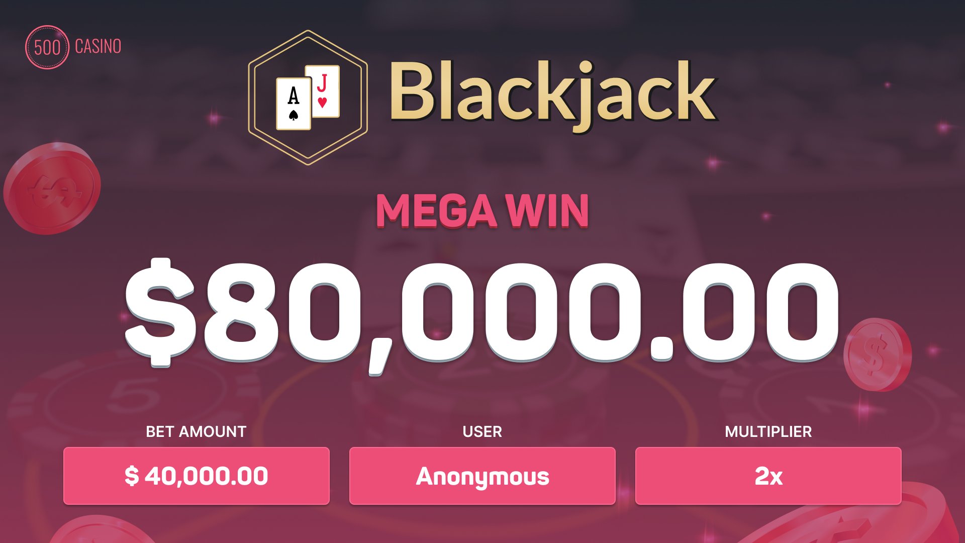 500 Casino on Twitter: "🚨 MEGA WIN 🚨 Some people are built different ...