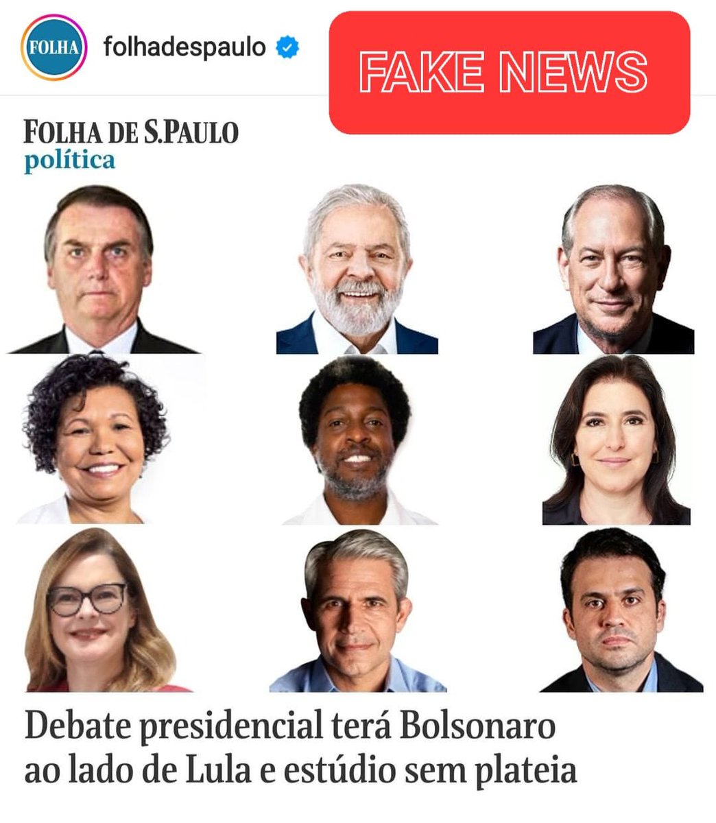 Fake news da @folha !! 

Publicou sobre o debate induzindo o público a pensar que todos os candidatos e candidatas na foro irão participar. 

SENDO QUE SOFIA MANZANO CONTINUA SENDO EXCLUÍDA DESSES ESPAÇOS, ASSIM COMO PROVAVELMENTE OUTROS CANDIDATOS NA FOTO.

#querosofianodebate