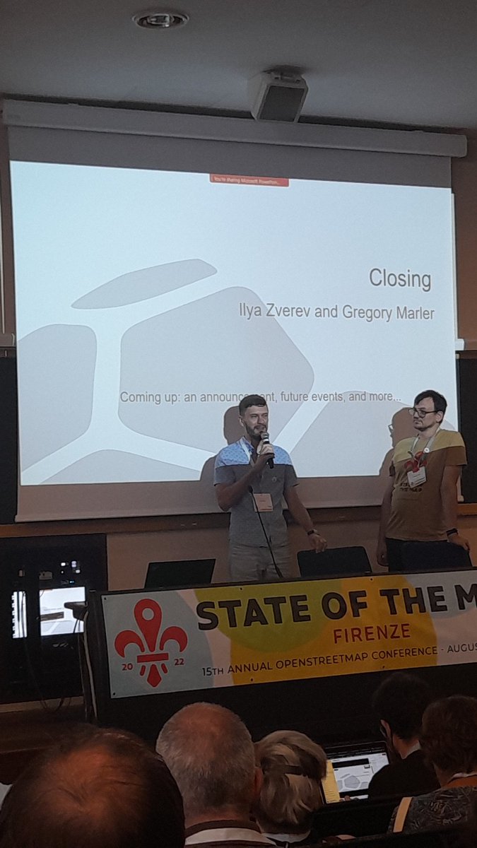 Mixed feelings at the #SotM2022 closing session... happy, it was one of best SOTMs, sad because it's over!