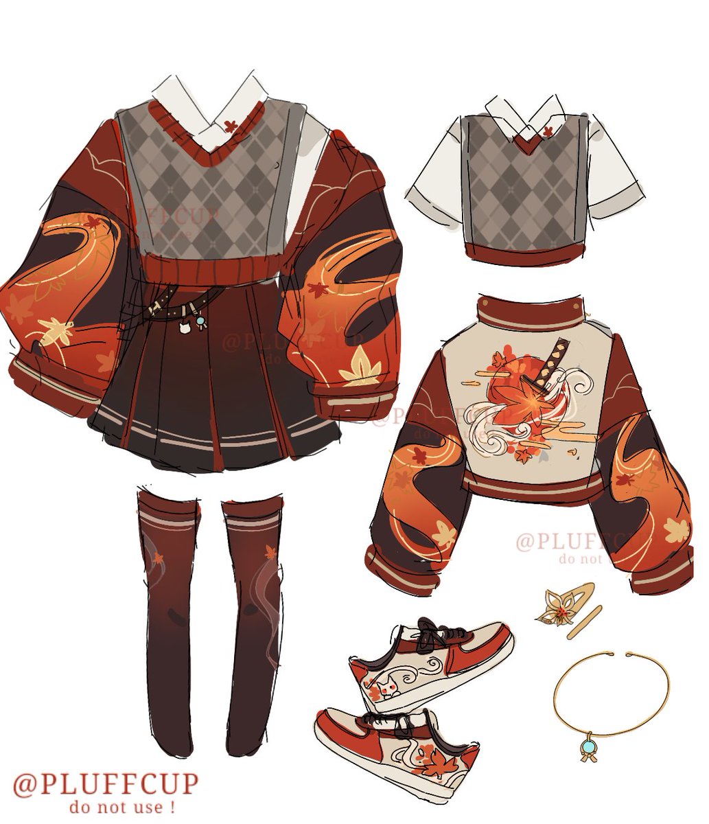 pluffcup's tweet image. some genshin inspired outfits 🫶🫶🫶
(1/2) kazuha nd kokomi