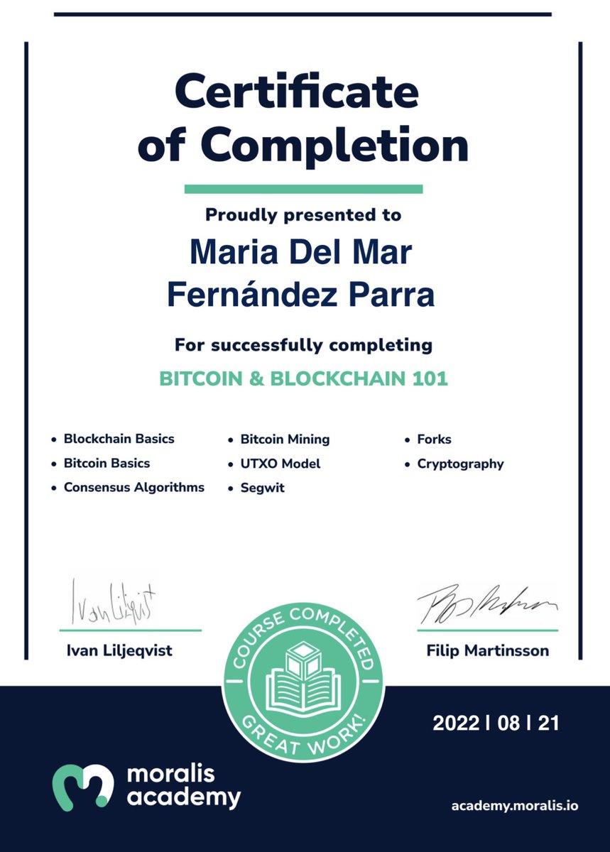 So proud!! 🫶🏻 Thanks so much @IvanOnTech @MartinssonFM @MoralisWeb3 
#stayteachable