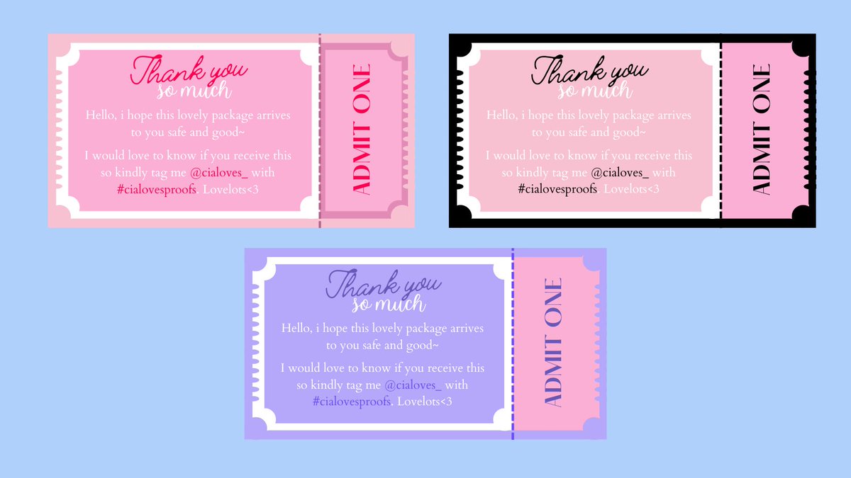 cialoves_'s tweet photo. Wts lfb | #cialovescomms

Digital Thank you Card Commission Batch 1!

~ can change colors, fonts, minor details 
~ Payo via Gcash 
~TY Card Ticket 50
~Ty Card Heart 45
~ Can do one whole page of the Card add 5 pesos

t. Packing Mats Digital Pc needs Business card ph comms https://t.co/MZ3oBfqzWM