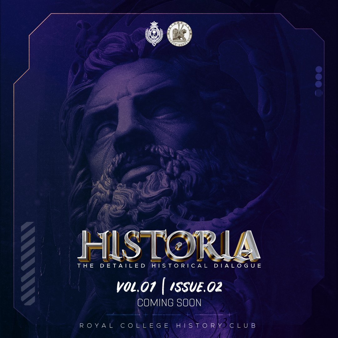 RCHC_1930's tweet photo. "There is no better teacher than history in determining the future."

Historia, The Detailed Historical Dialogue
Vol. 01 | Issue 02

Coming Soon...

#Historia
#RCHC22 https://t.co/QPKjGMX8bJ