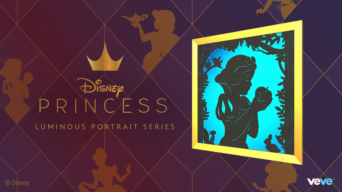 veve_official's tweet photo. 30 MINUTES!

The @Disney Princess Luminous Portrait Series features some of Walt Disney Animation Studios’ beloved Princess characters in a unique paper craft style!

Four digital portraits drop at 8AM PT in blind box format: https://t.co/U9CKQ4Ke70 https://t.co/FtF2ZGoVti