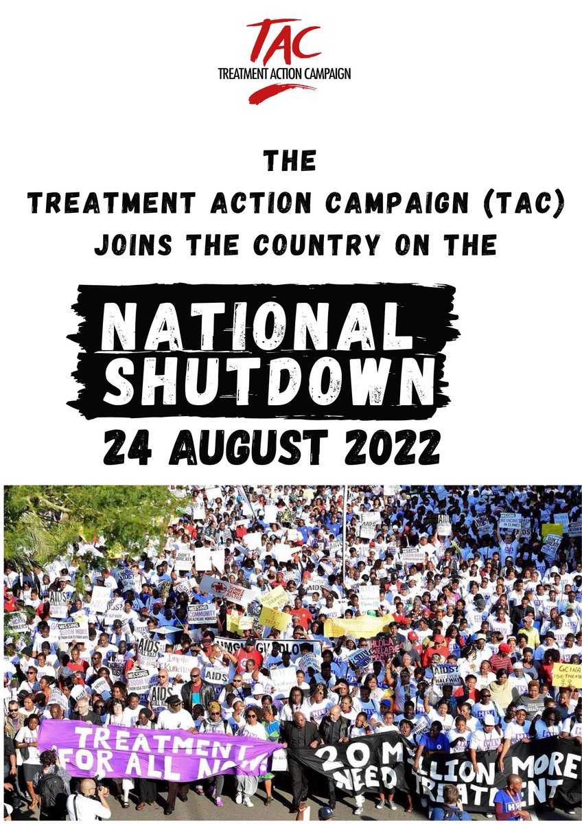 TAC joins Trade Union Federations, other progressive forces & the country at large in a national shutdown protest. We firmly stand with the working class & other civil society organisations that will be taking part in the mass action on the 24th. #NationalShutdown #TAC #Asijiki