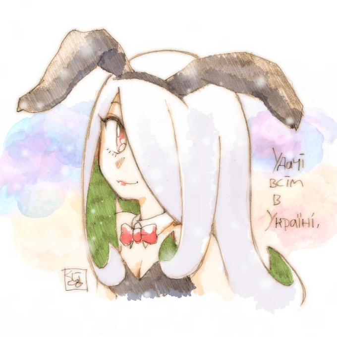キツネ獣人が混ざりました(・×・) #バニーの日 