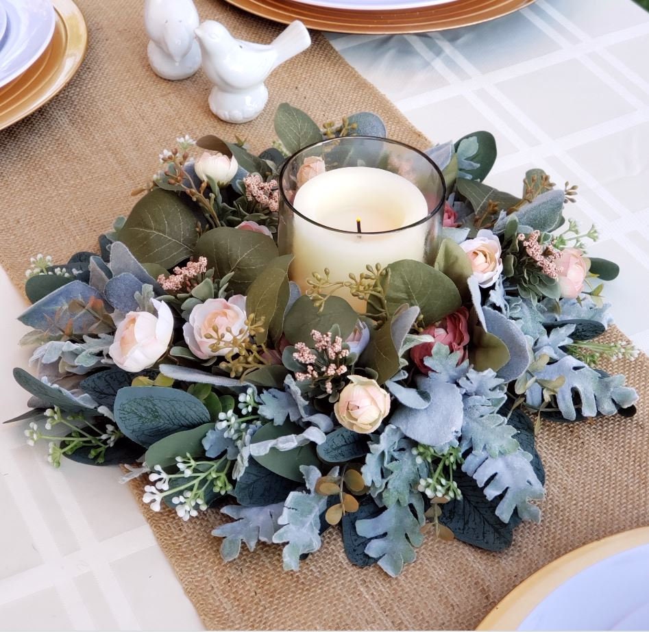 2dogzart's tweet photo. 2DogzArt #etsy shop: Lamb's Ear Candle Wreath with Up-cycled Bottle Candle Holder and Flameless LED Candle | Small Wreath | Reception Candle Centerpiece https://t.co/XzIEGaFBjZ #upcycledbottle #flamelesscandle #weddingcenterpiece #eventcenterpiece #bridalshower https://t.co/q9MaiFmMgS