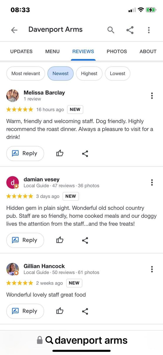 thiefsneck's tweet photo. @thiefsneck some lovely reviews really appreciated still short staffed 😩 #beer #caskale #dogfriendly #hiring #traditionallocal #pub https://t.co/RhCxQfFtzP