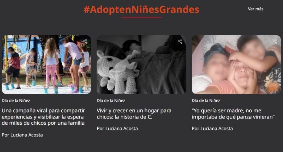 #AdoptenNiñesGrandes
 En Argentina, casi el 90% de los inscriptos en el registro de adopción buscan niñes de entre 1 y 3 años. La historia de C., que vivió en un hogar hasta los 22. Y la de Fidela, que adoptó a 2 hermanos que habían sido separados. Todo hoy en <a href="/0223comar/">0223</a>
