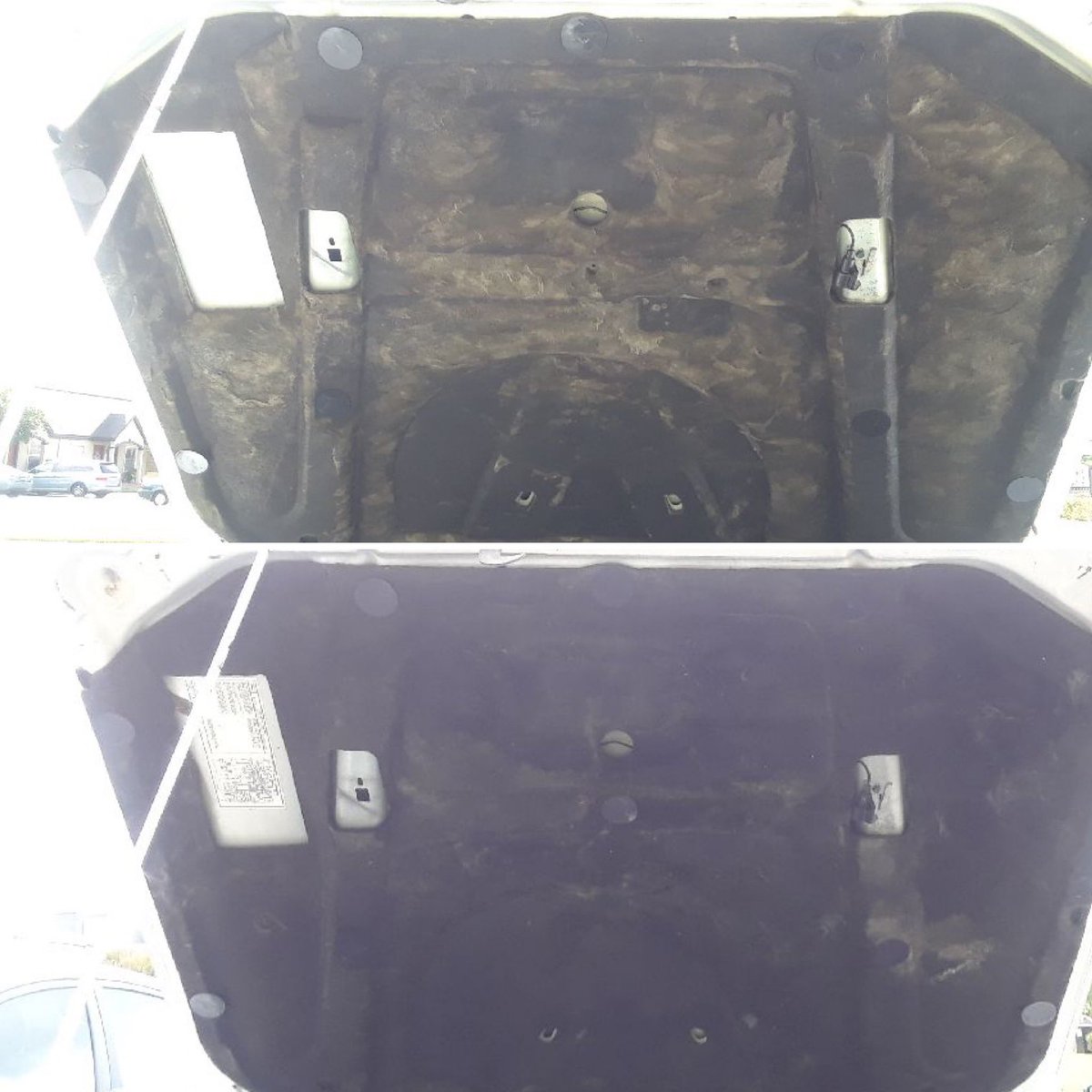 jphirsch's tweet photo. First engine bay detail in 37 years and 17,637 original miles. A split heater hose sprayed coolant everywhere. Came out looking great .::. #mustang #mustanggt #enginedetailing #foxbody #classiccars #getoutanddrive #noboringcars #neverstopdriving #funwithcars @RadwoodOfficial https://t.co/FMdUJwIr69