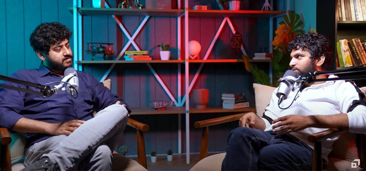Just two curly haired guys dropping one of the best Indian tech/startup conversation I've seen in a while.
Spent a lovely Sunday afternoon listening to you two <a href="/championswimmer/">Arnav Gupta</a>  <a href="/subhashchy/">Subhash Choudhary</a> .