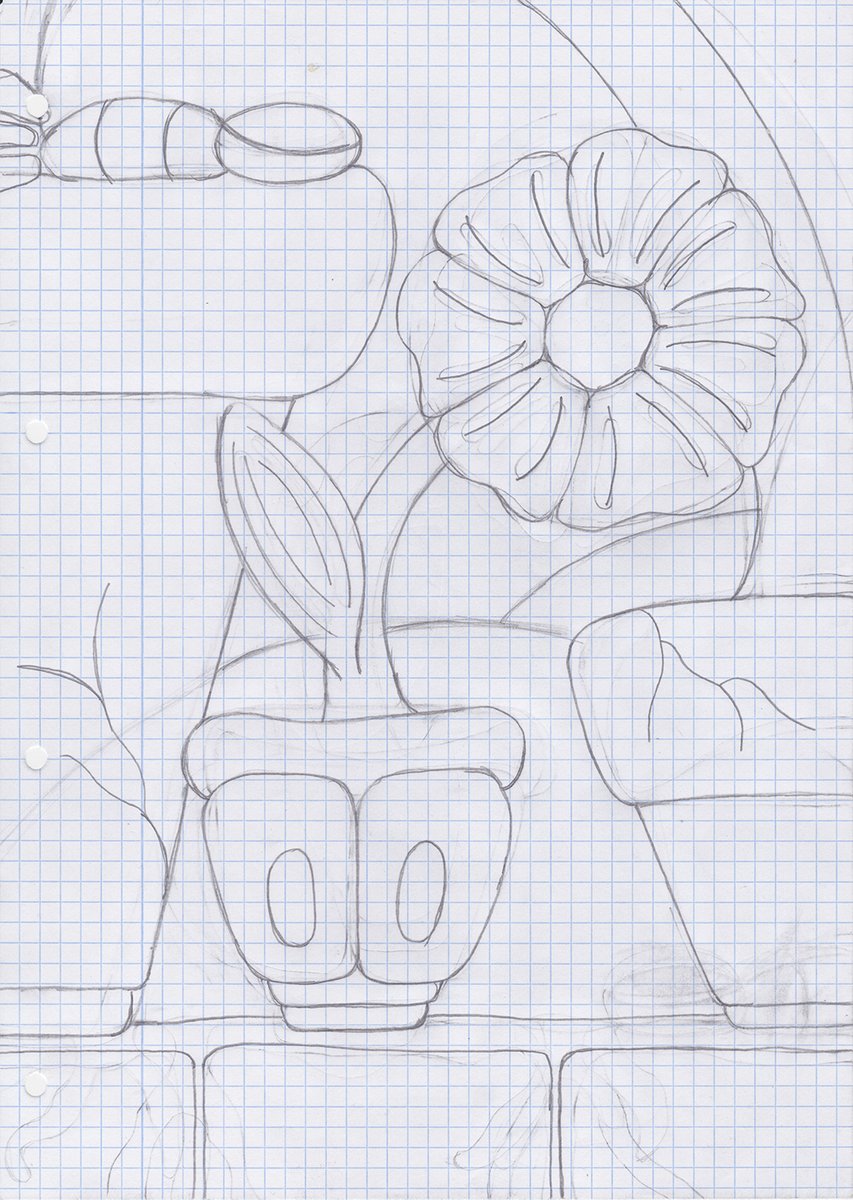 Sketching time. 
Enjoy, thanks and see ya.

#pencil #paper #flower #pot