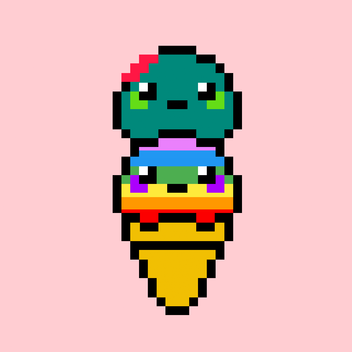 #GIVEAWAY
Giving away this rare double scope Zombie-Rainbow #VACcone NFT 

❤️ like = 1 ticket entered
🔁 retweet = 5 tickets
✅ follow = 5 tickets

Come chill with 1 of our Coney Bois on the Multivac blockchain, and the Winner will be randomly picked in 48hrs
$MTV #MultiVAC #NFT