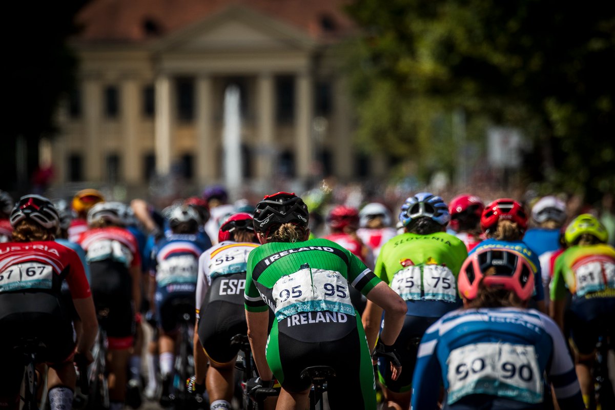 CyclingIreland's tweet photo. Alice Sharpe rounds off an impressive European Championships for the Irish cycling team with a top 30 finish in the women’s road race in Munich today, finishing in 29th position 👏

Read more 👇
https://t.co/DTeMSEYTVl

📸 Drew Kaplan https://t.co/DLcvHVQA0v