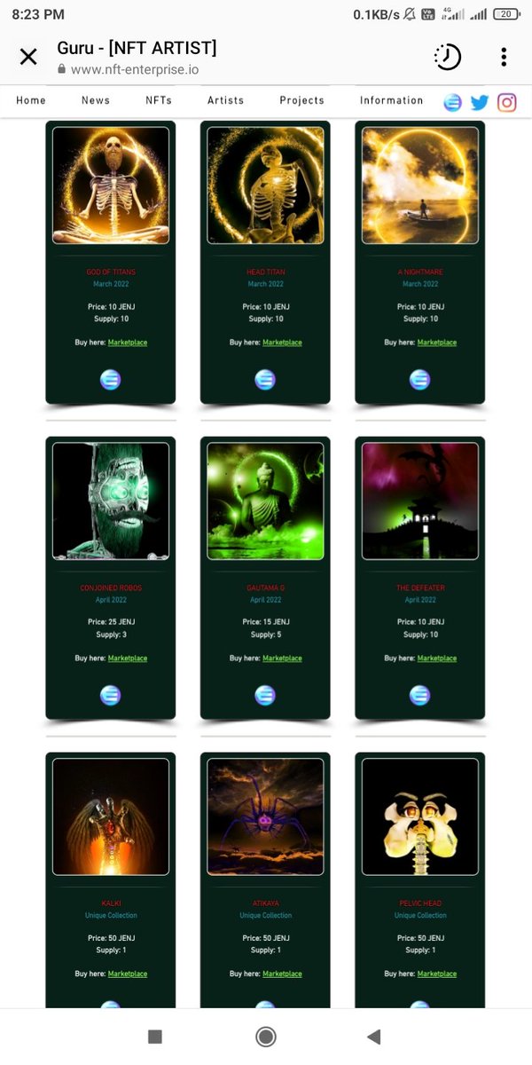 New listings available
nft-enterprise.io/artist/guru

<a href="/NFT_Enterprise/">Chris</a> <a href="/opensea/">OpenSea</a> <a href="/bubblehouse/">Bubblehouse</a> <a href="/NFTDrops/">NFT Drops</a> #NFTCommunity  <a href="/VibeCollective9/">NFT Vibe Collective</a> <a href="/_NftCollectors/">NFTCollectors</a> #art